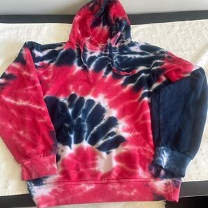 Jon Lauren Apparel Men's  Crewneck Sweater - Red and Blue 80% Cotton